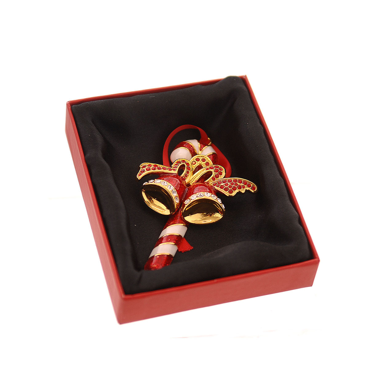 КОЛЕДНА ИГРАЧКА ЗА ЕЛХА CANDY CANE RED/GOLD 9,5СМ