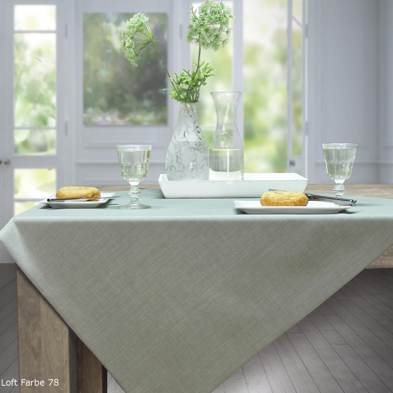 ПОКРИВКА ЗА МАСА SANDER LOFT FOG GREEN