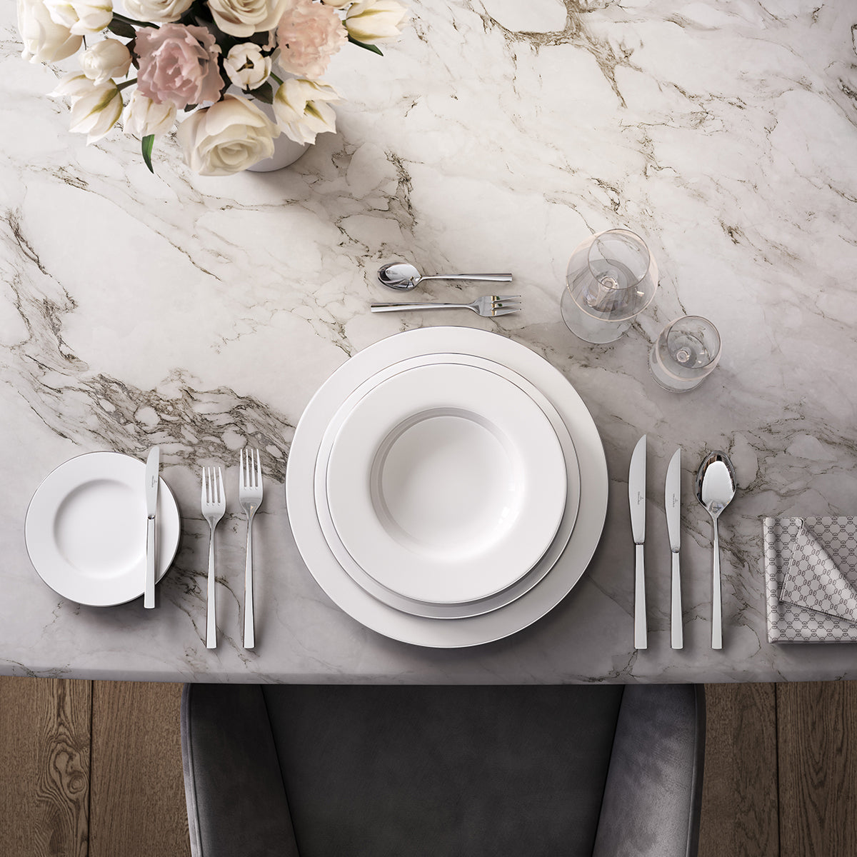 ОВАЛНО ПЛАТО 41 СМ VILLEROY & BOCH, ANMUT PLATINUM NO.1 OVAL