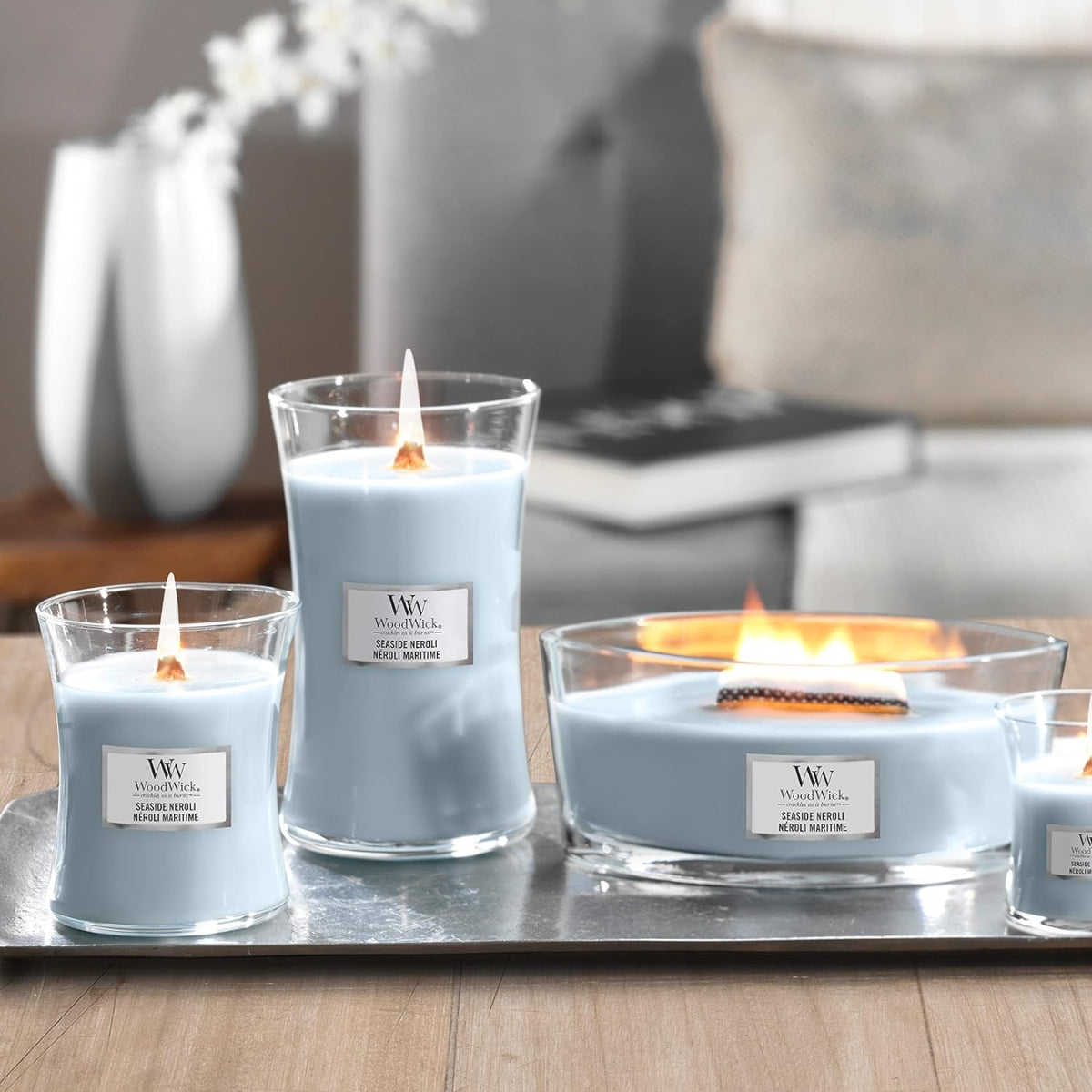 СВЕЩ WOOD WICK SEASIDE NEROLI