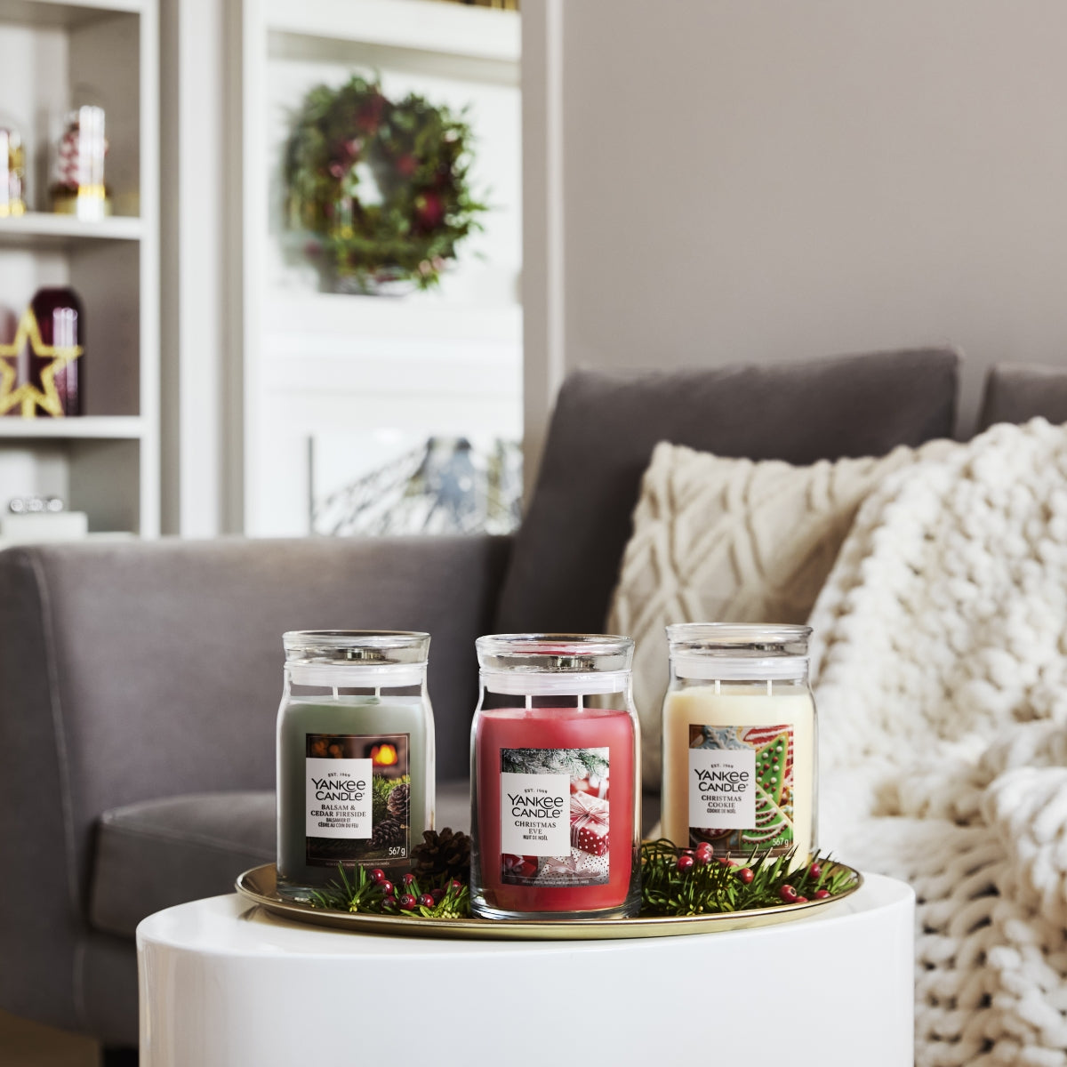 СВЕЩ YANKEE CANDLE BALSAM&CEDAR FIRESIDE