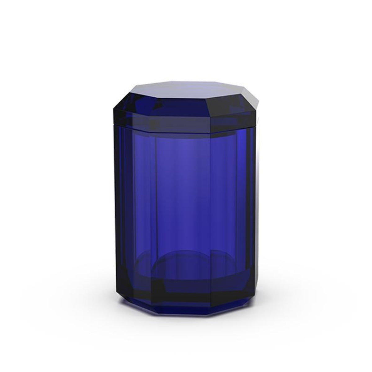 КУТИЯ С КАПАК DECOR WALTHER KRISTALL СИН MULTI BOX CAPRI BLUE