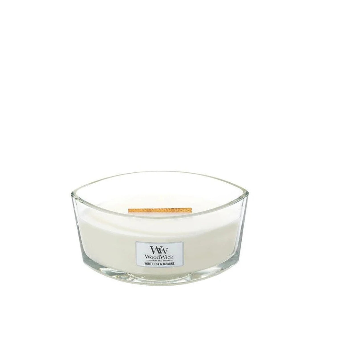 СВЕЩ WOOD WICK ELLIPSE JAR WHITE TEA & JASMIN