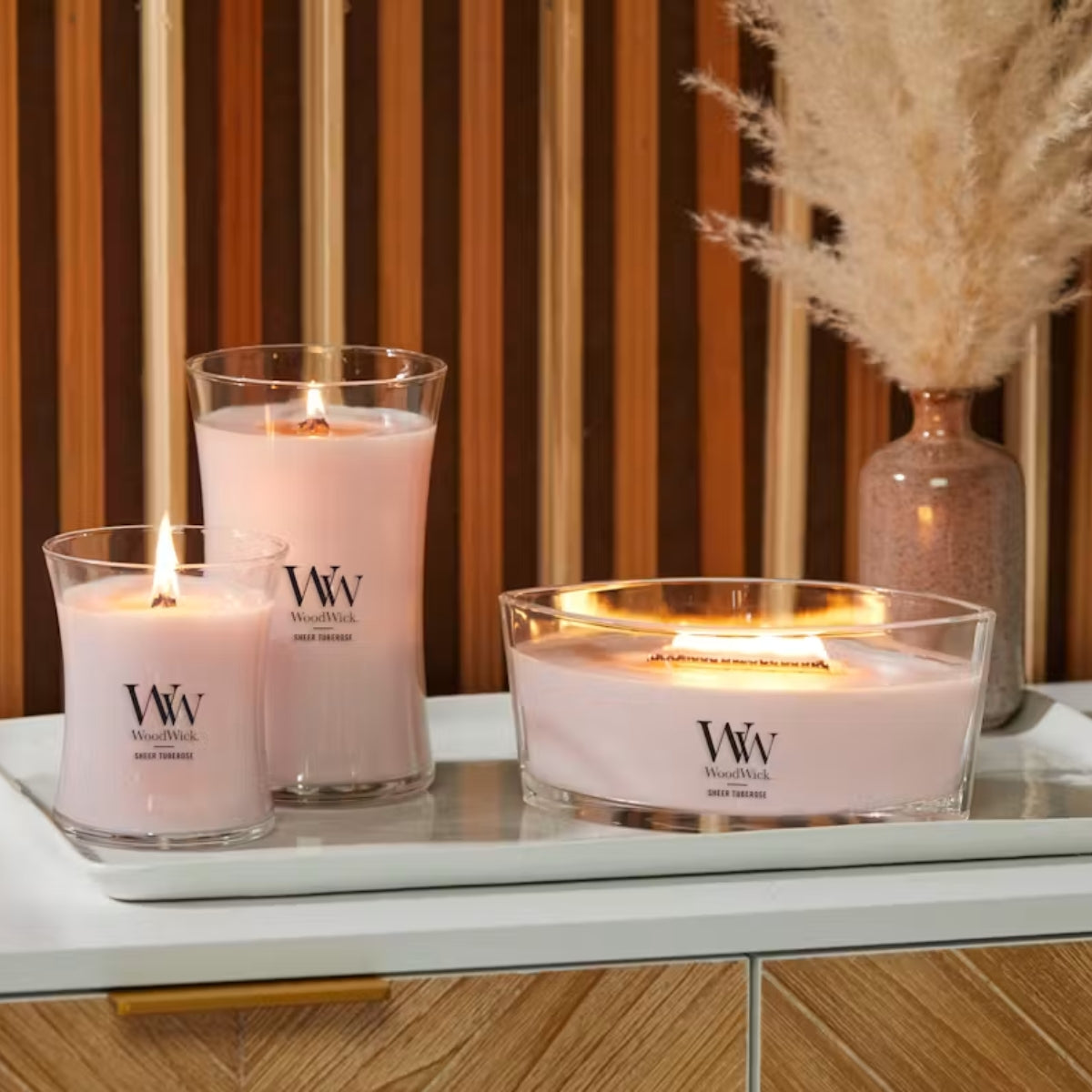 СВЕЩ WOOD WICK ELLIPSE SHEER TUBEROSE