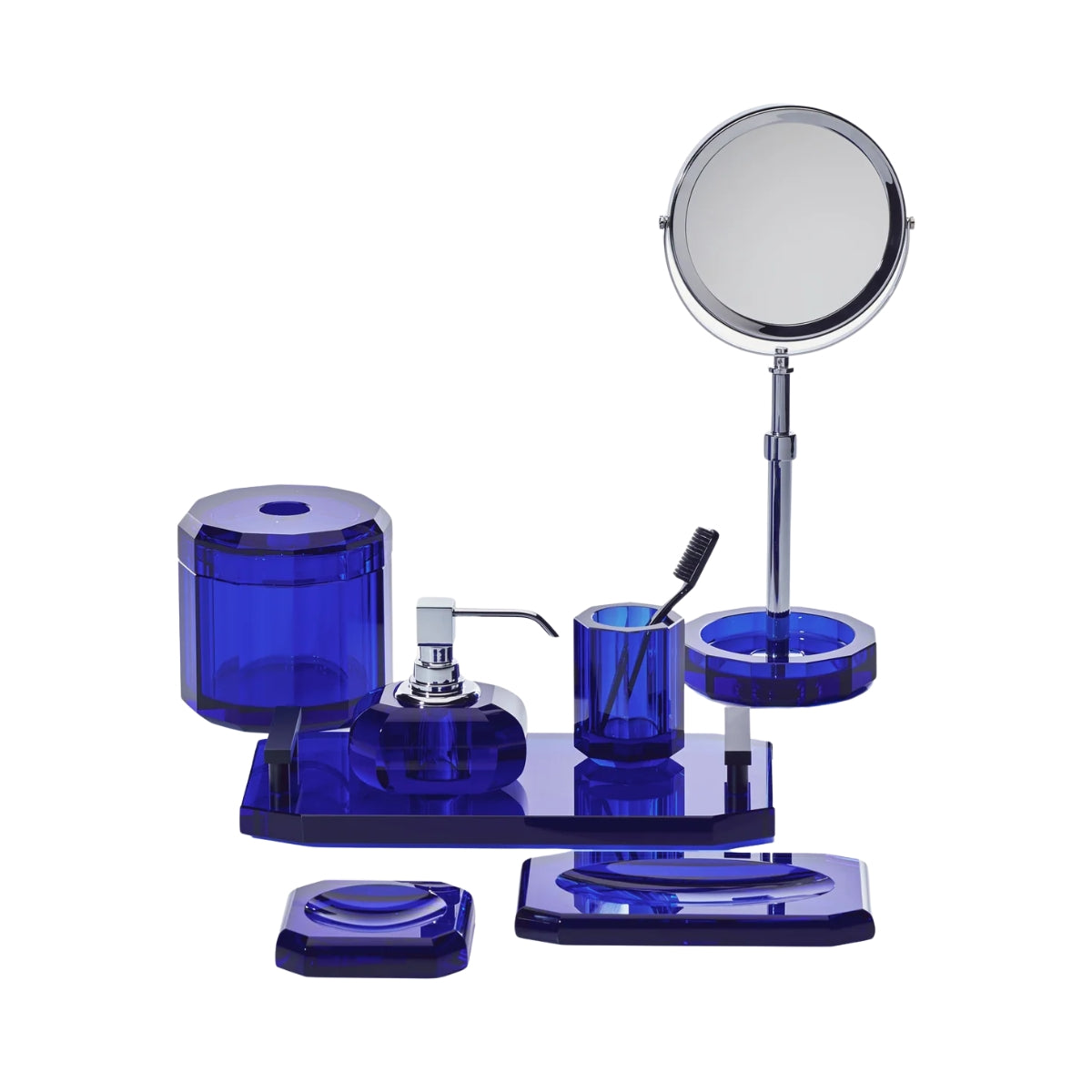 КУТИЯ ЗА САЛФЕТКИ DECOR WALTHER KRISTALL СИН TIS BOX CAPRI BLU