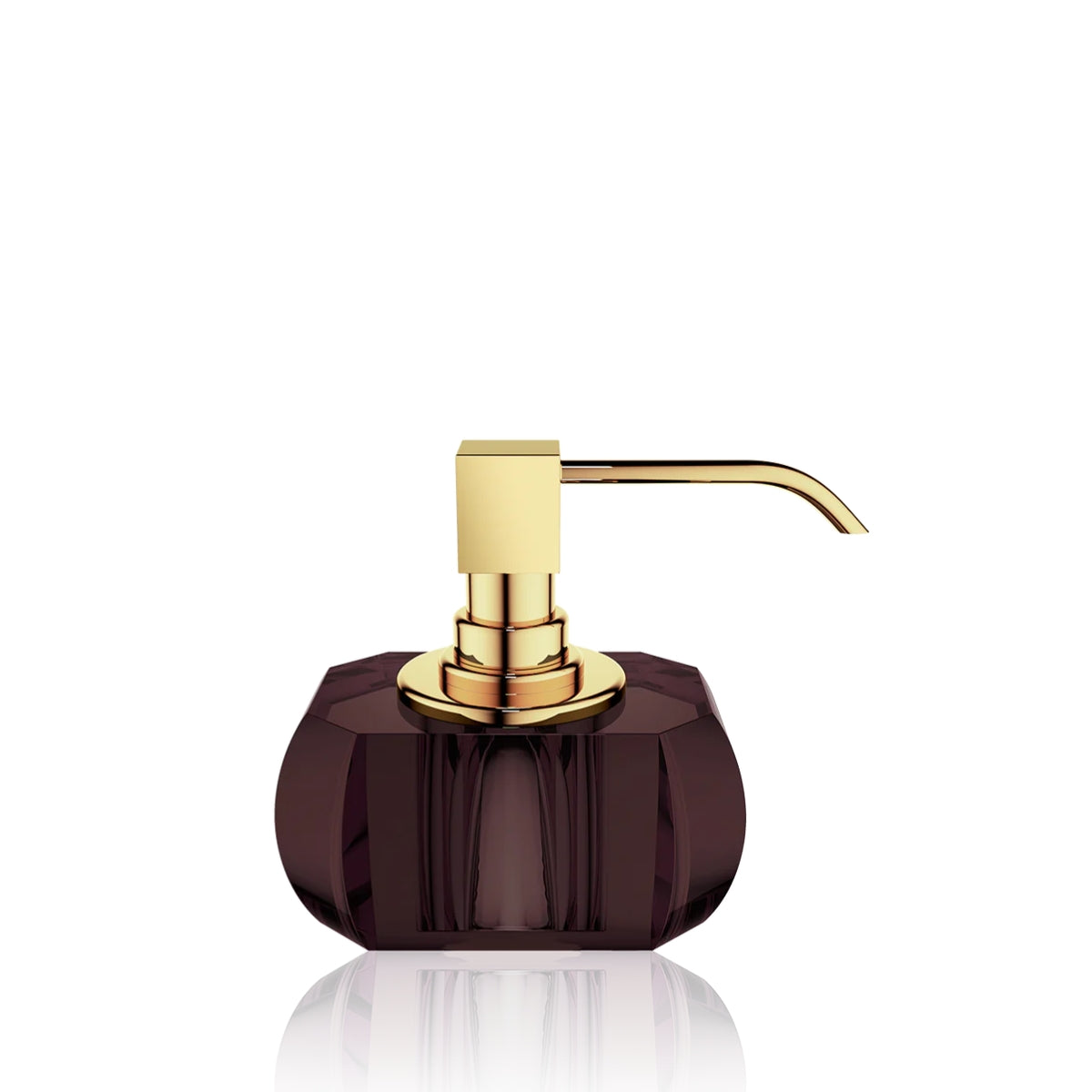 ДИСПЕНСЪР ЗА САПУН DECOR WALTHER KRISTALL RICH BURGUNDY/24K GOLD