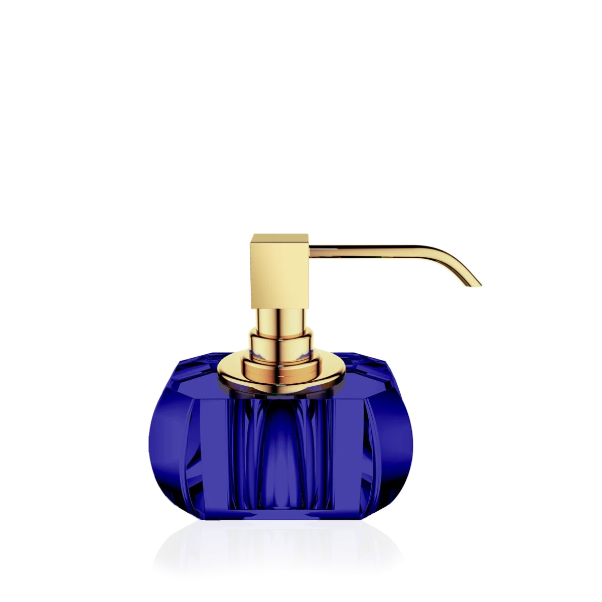 ДИСПЕНСЪР ЗА САПУН DECOR WALTHER KRISTALL CAPRI BLUE/24K GOLD