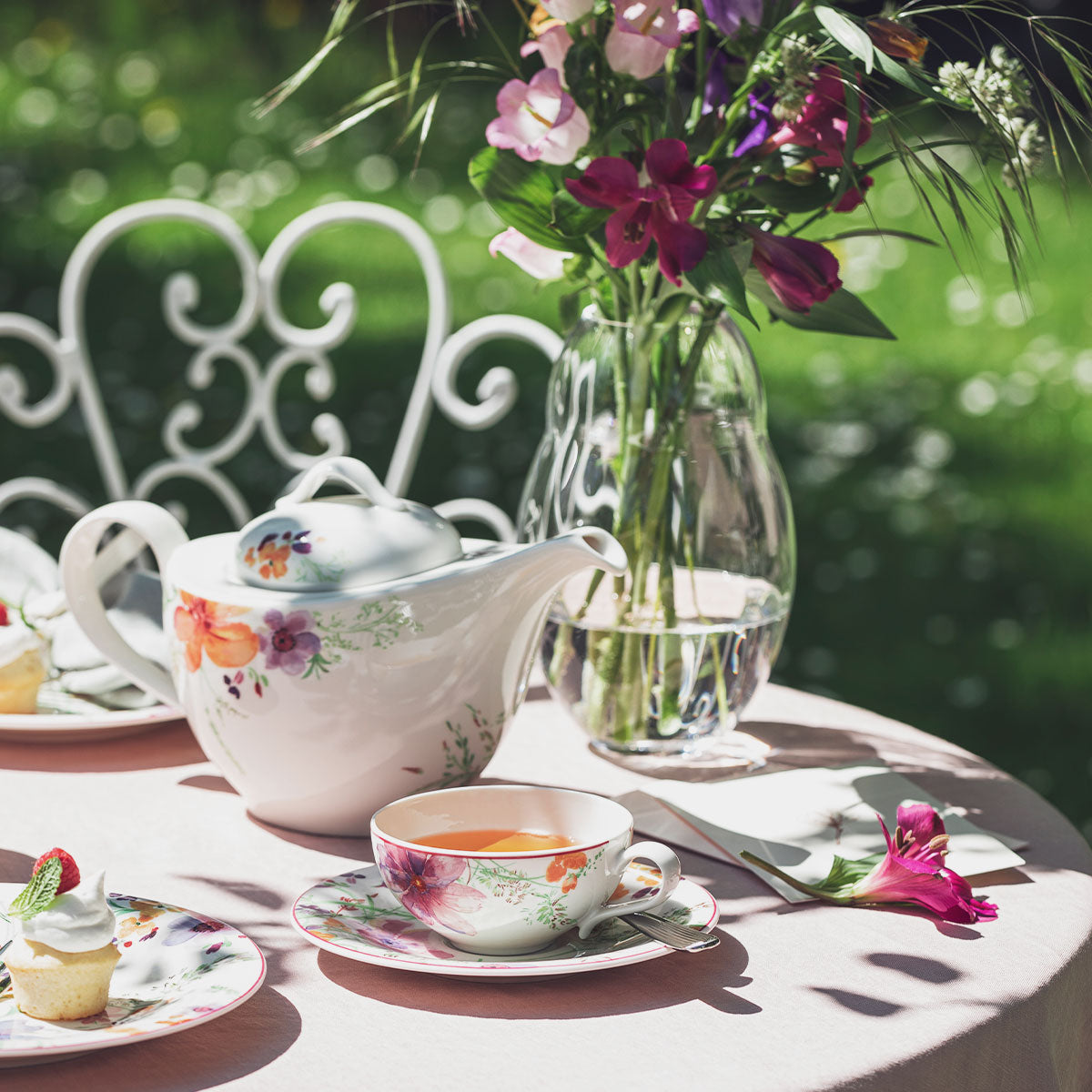 чаша и чинийка за кафе Villeroy & Boch, Mariefleur Basic