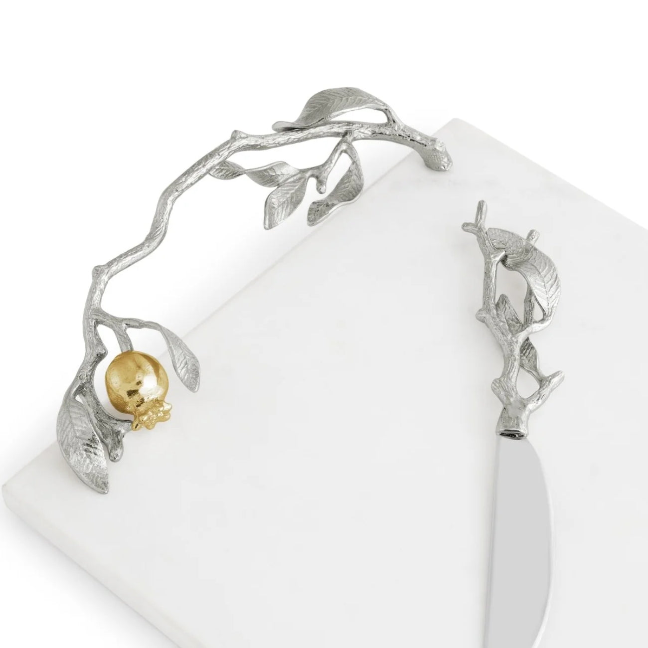 ПЛАТО ЗА СИРЕНЕ MICHAEL ARAM POMEGRANATE SILVER/GOLD 45Х25