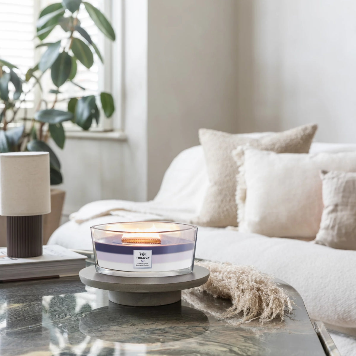 СВЕЩ WOOD WICK TRIL ELLIPSE EVENING LUXE