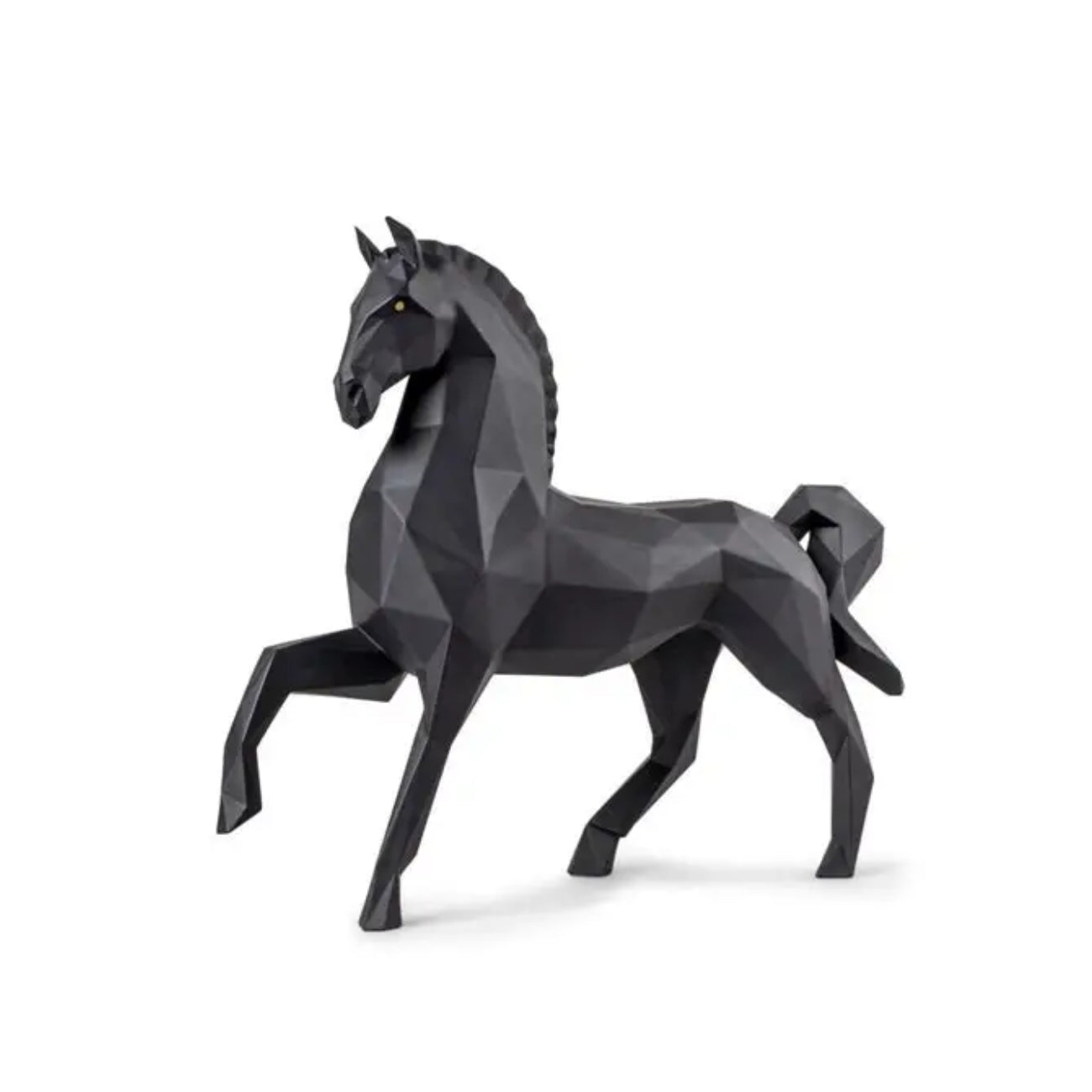 ДЕКОРАТИВНА ФИГУРА LLADRO HORSE MATT BLACK 50Х41 СМ