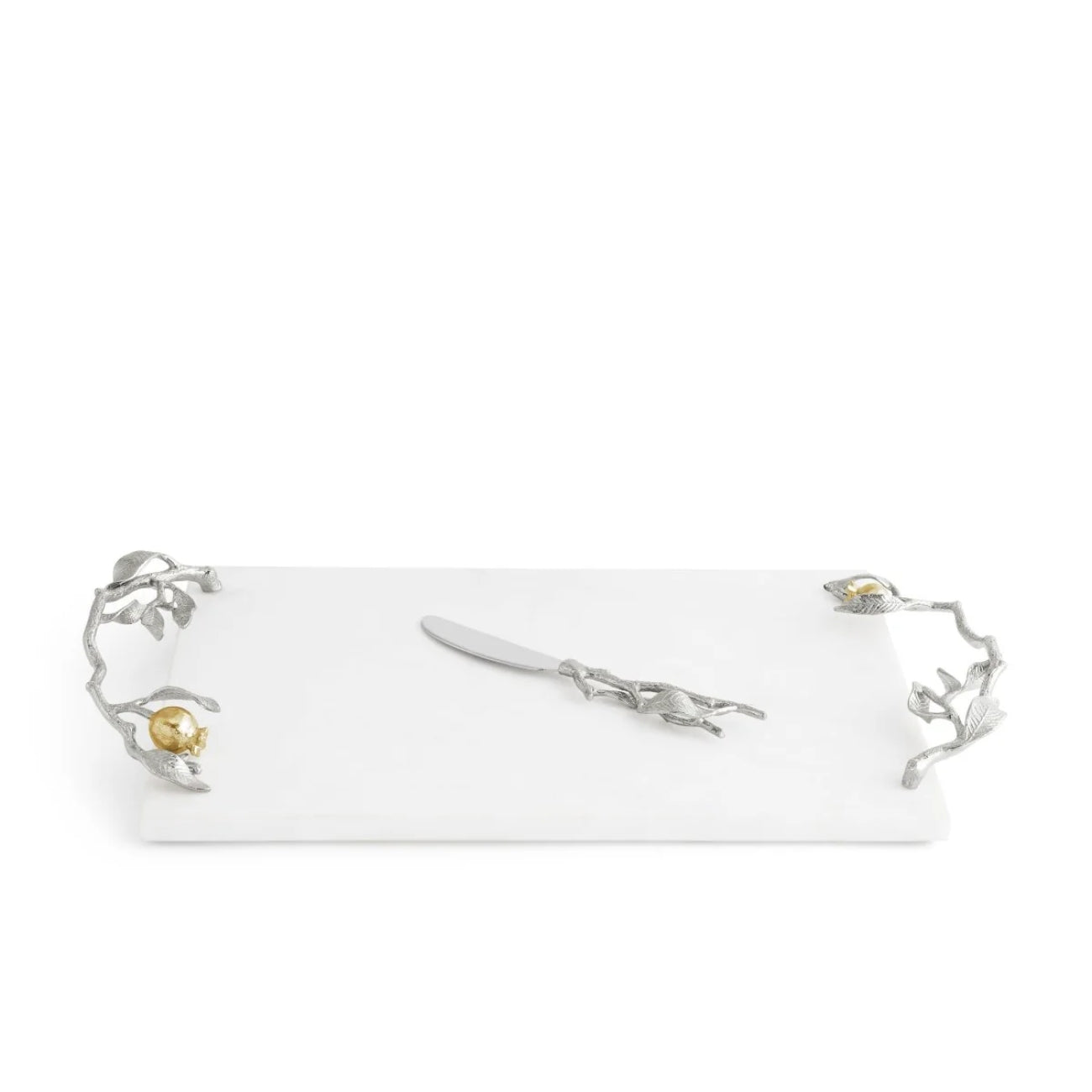 ПЛАТО ЗА СИРЕНЕ MICHAEL ARAM POMEGRANATE SILVER/GOLD 45Х25