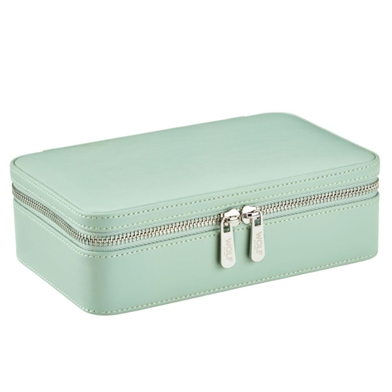 ЛУКСОЗНА ЧАНТА ЗА БИЖУТА M ZIP CASE WOLF&LIBERTY JULIA SAGE GREEN