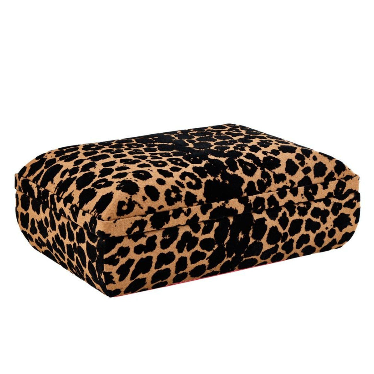 ЛУКСОЗНА КУTИЯ ЗА БИЖУТА M SAVANNA LEOPARD TAN/BLACK