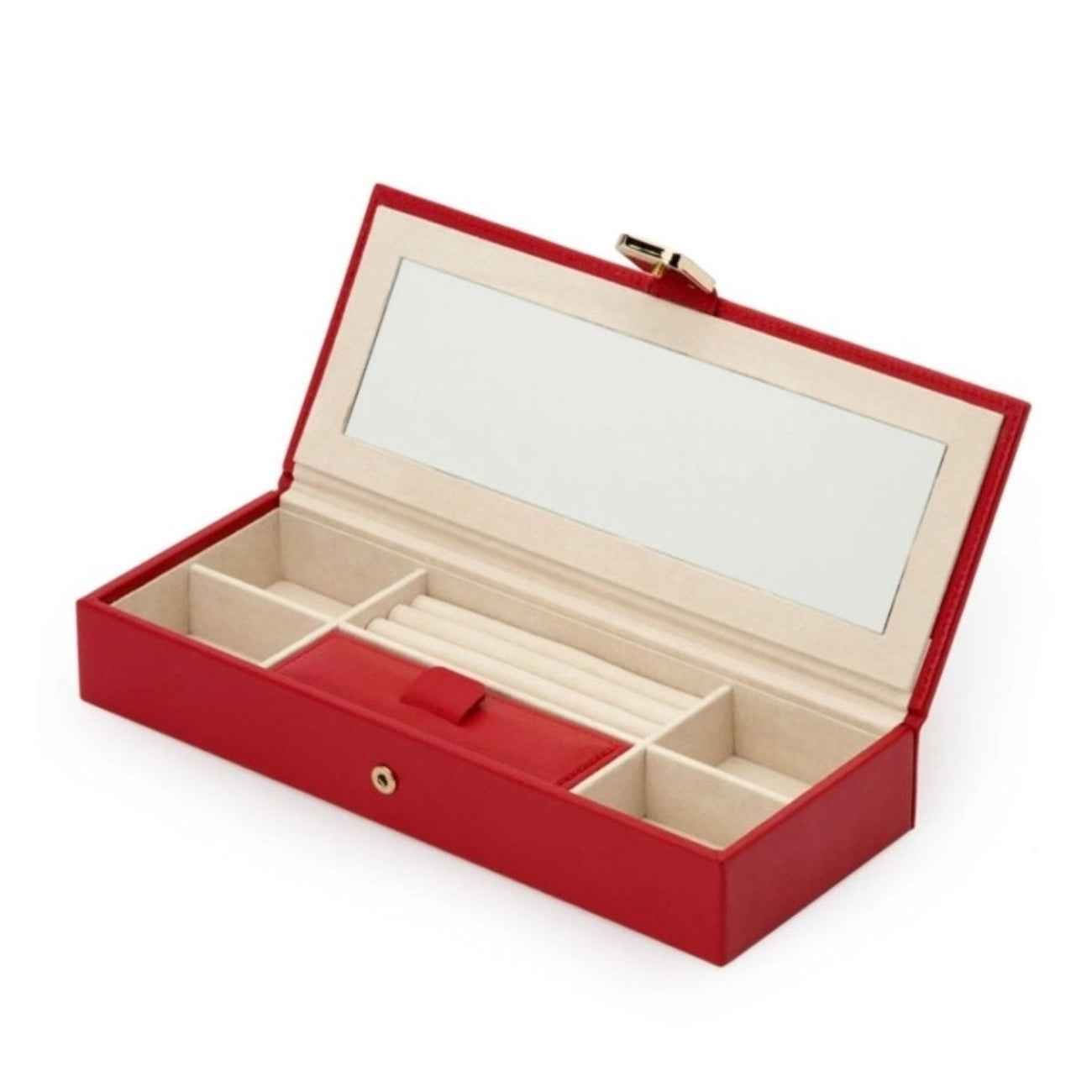 КУТИЯ ЗА БИЖУТА WOLF PALERMO SAFE DEPOS BOX RED