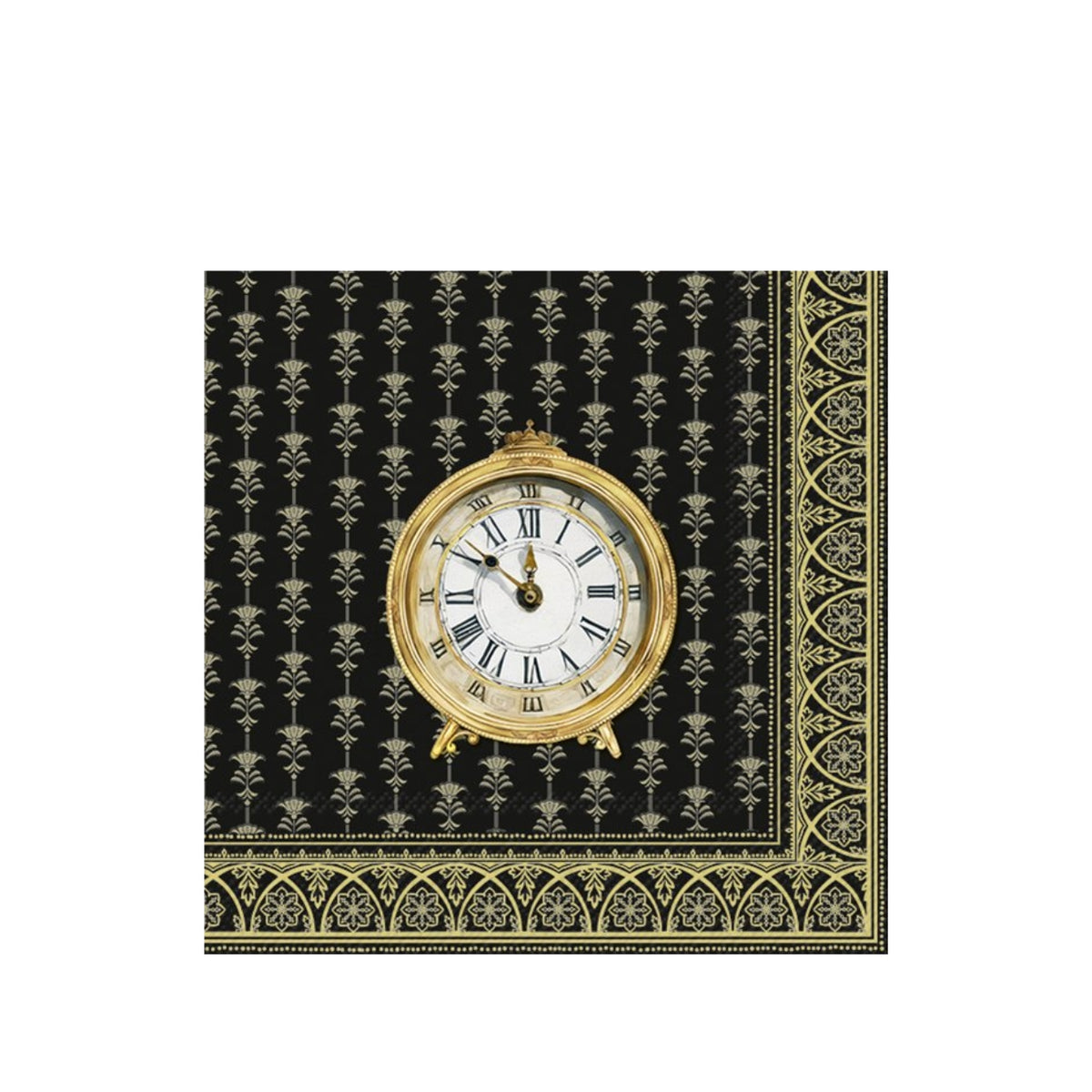 САЛФЕТКИ IHR GOLDEN CLOCK BLACK GOLD