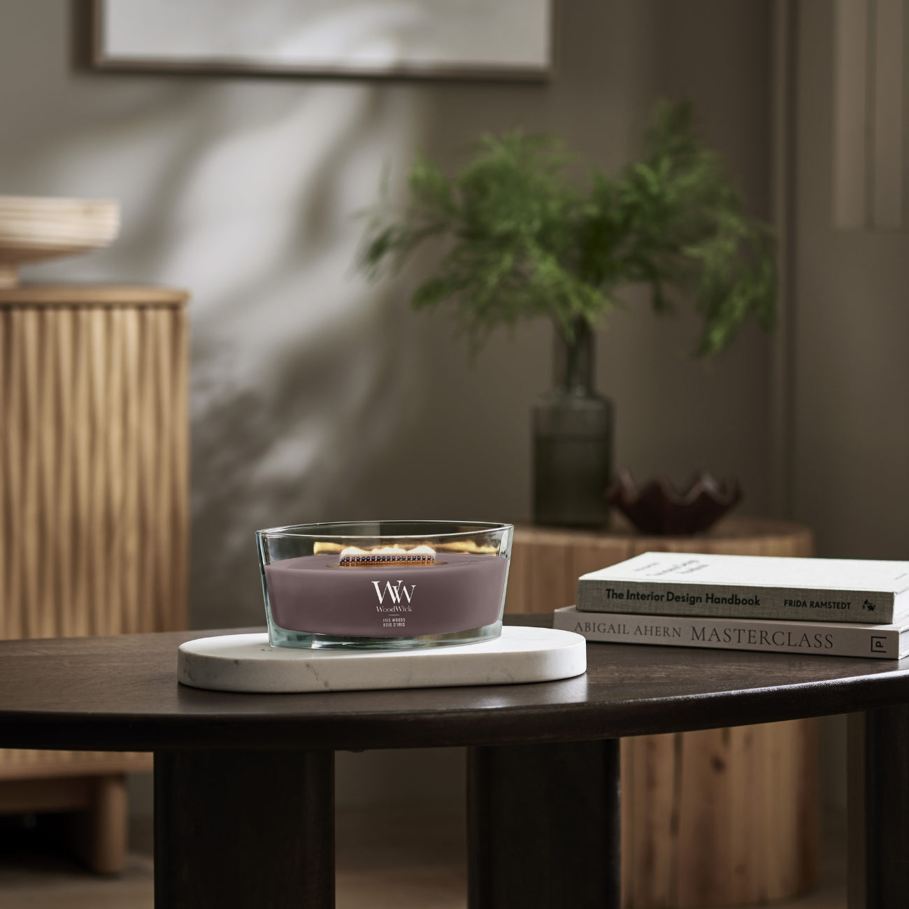 СВЕЩ WOOD WICK ЕЛИПС IRIS WOODS