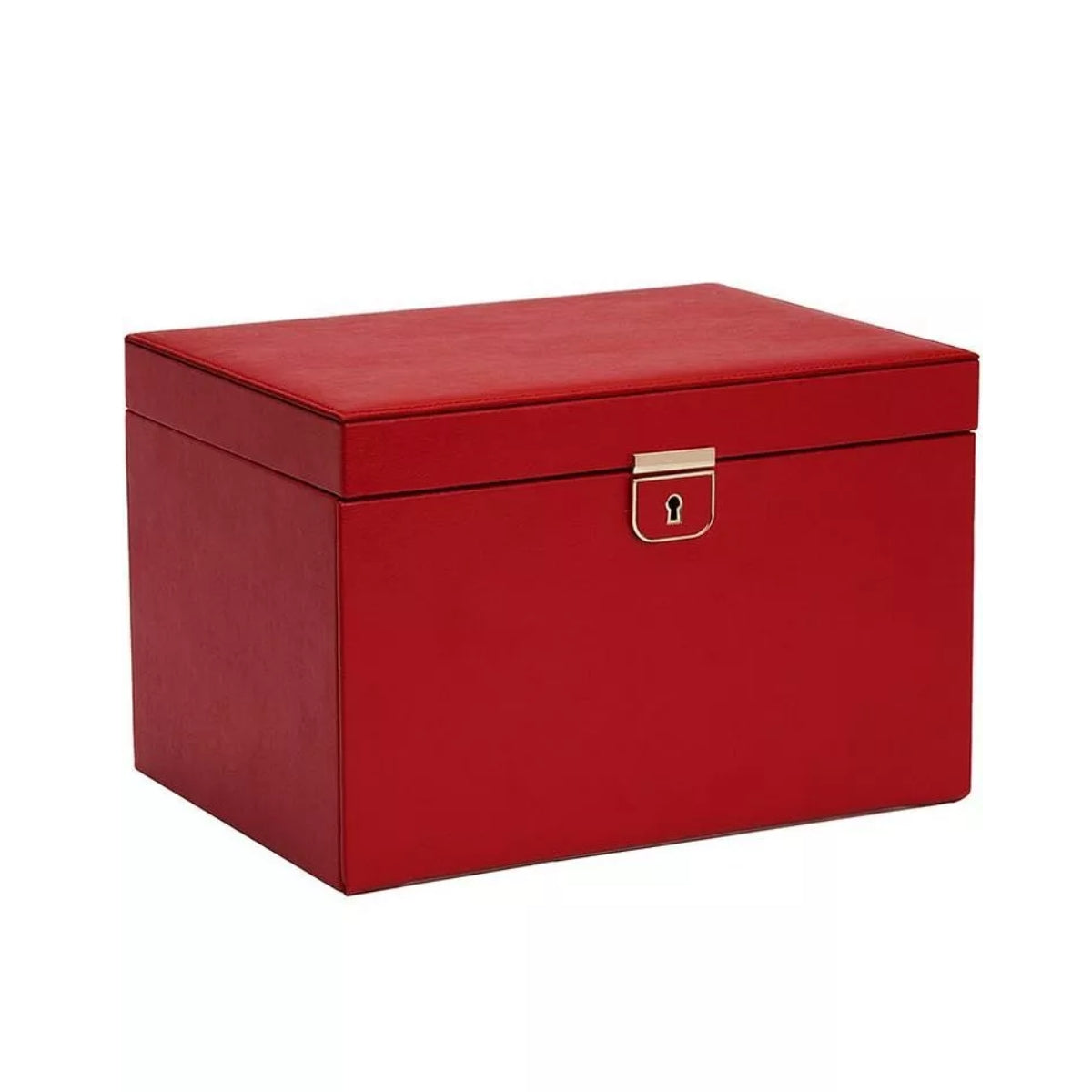 ЛУКСОЗНА КОЖЕНА КУТИЯ ЗА БИЖУТА WOLF JEWELLERY BOX PALERMO RED