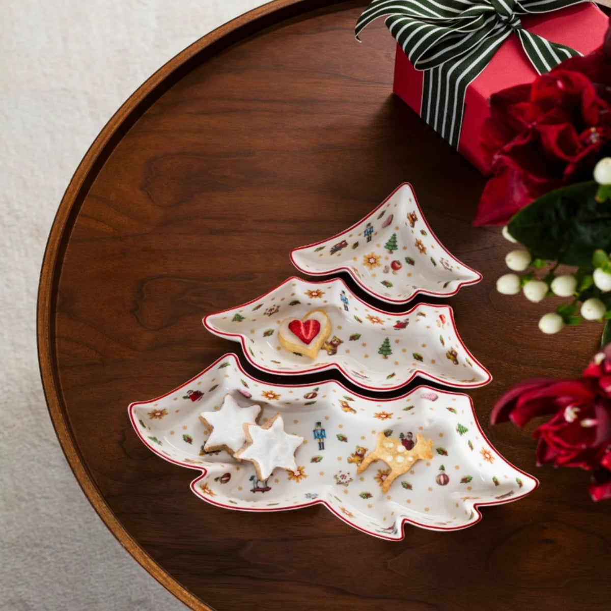 СЕТ 3БР КОЛЕДНИ КУПИЧКИ ДИП ЕЛХА VILLEROY&BOCH TOY`S DELIGHT