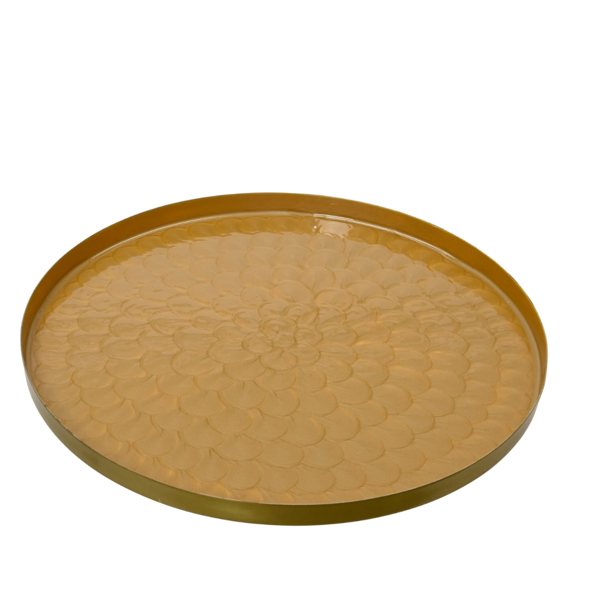ДЕКОРАТИВНО ПЛАТО M GOLD ENAMEL D48 СМ