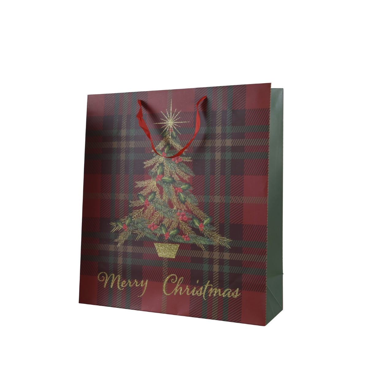 КОЛЕДНА ТОРБИЧКА CHRISTMAS TREE ЧЕРВЕНА 16Х42Х48