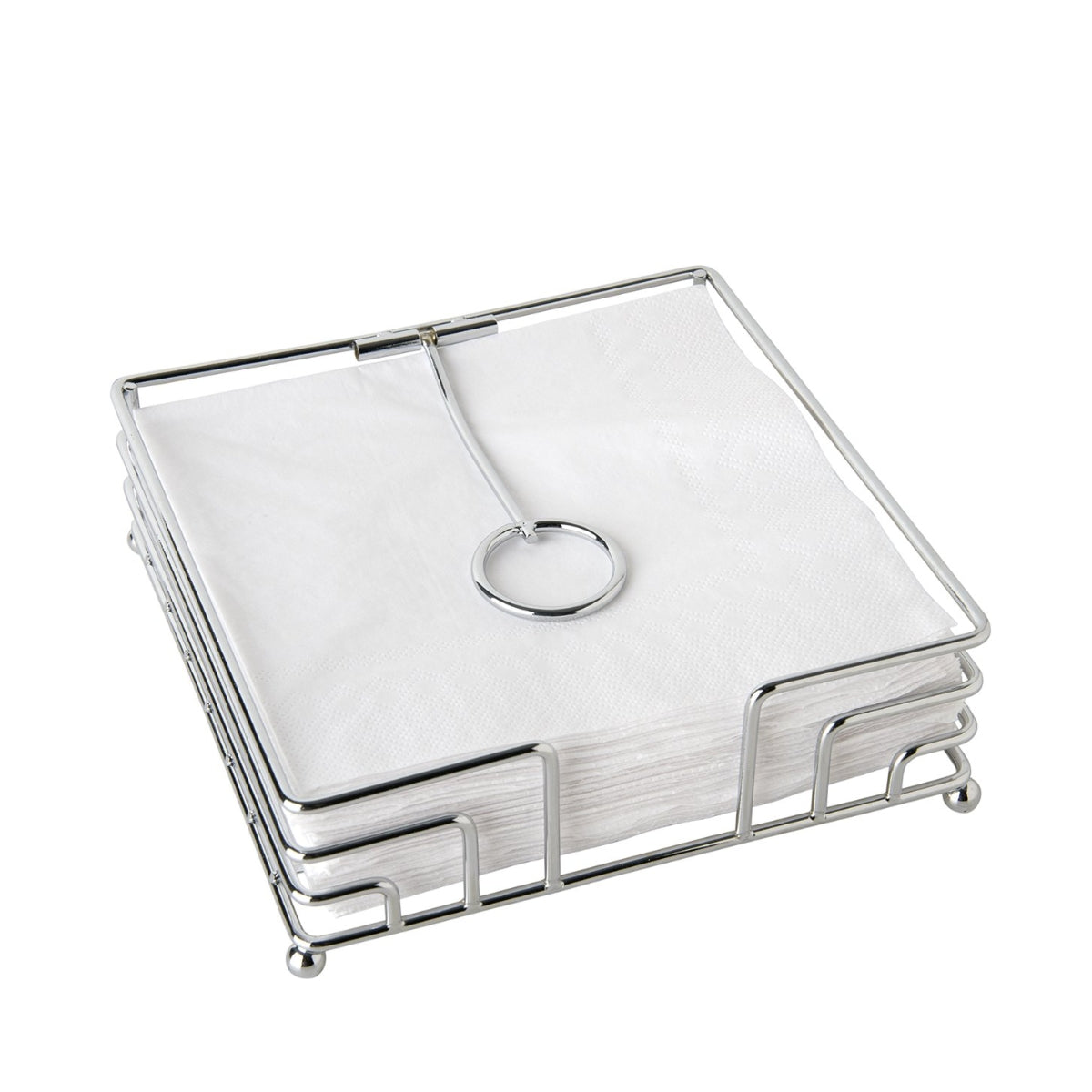 САЛФЕТНИК METAL NAPKIN HOLDER SILVER