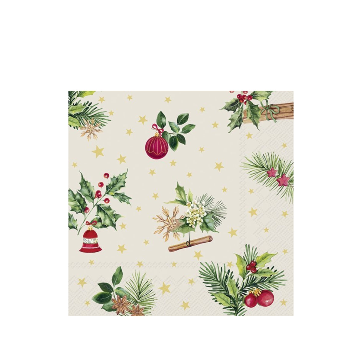 САЛФЕТКИ CHRISTMAS ELEMENTS CREAM