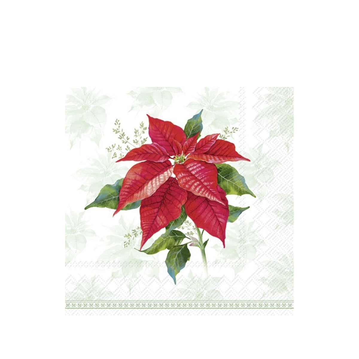 САЛФЕТКИ CLASSIC POINSETTIA GREEN