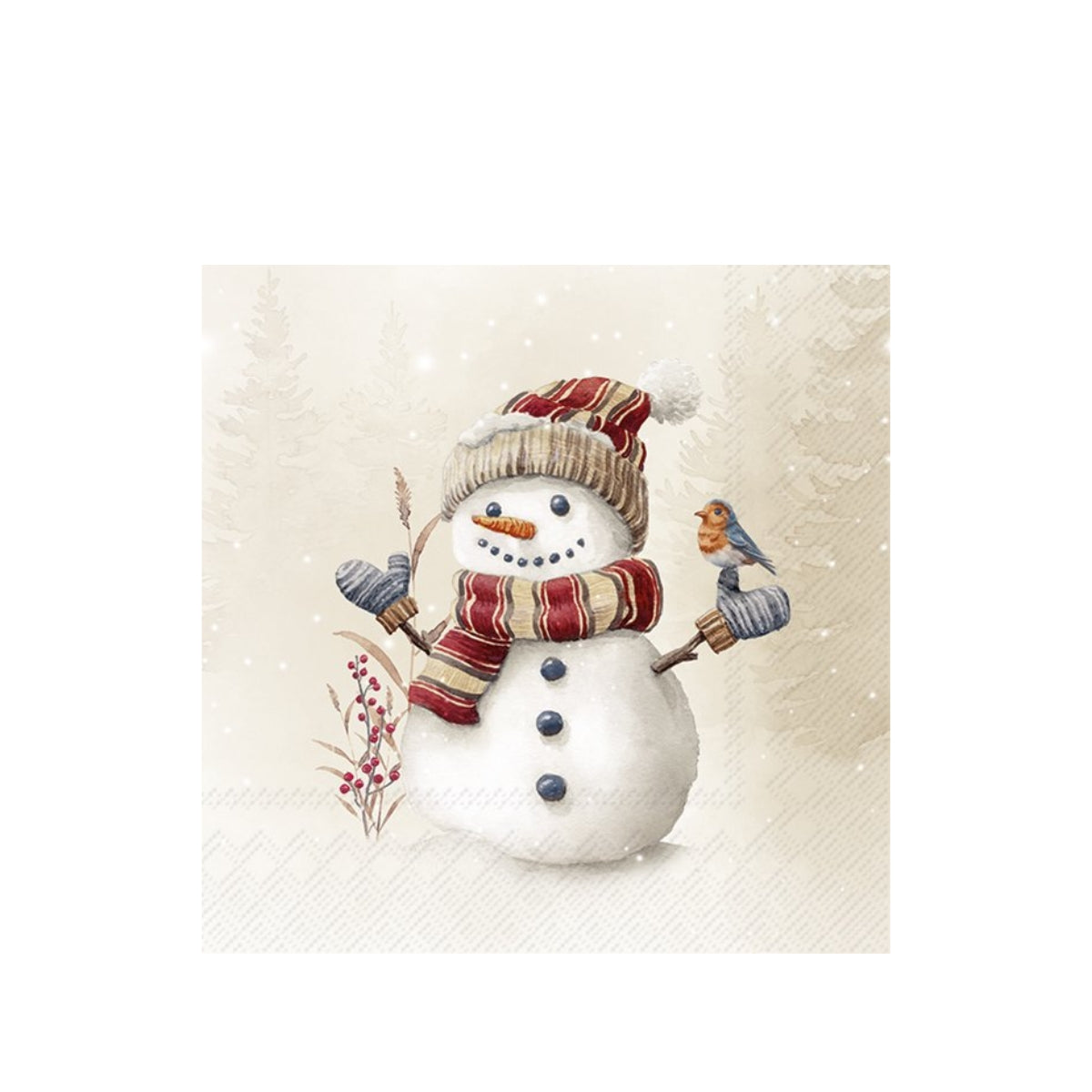 СААЛФЕТКИ OSCAR THE SNOWMAN CREAM