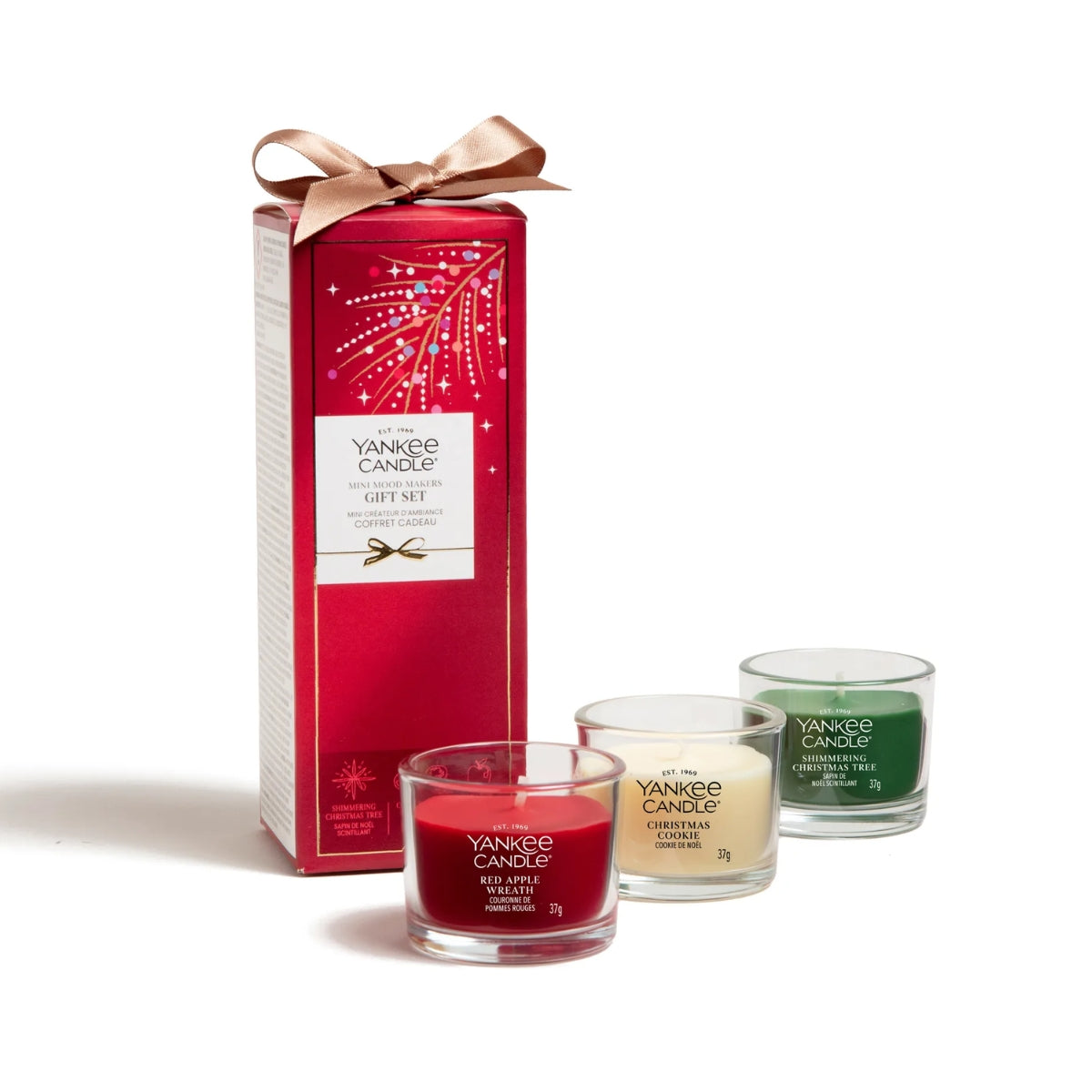 КОЛЕДЕН КОМПЛЕКТ6 YANKEE CANDLE 3 ВОТИВА MOOD MAKERS