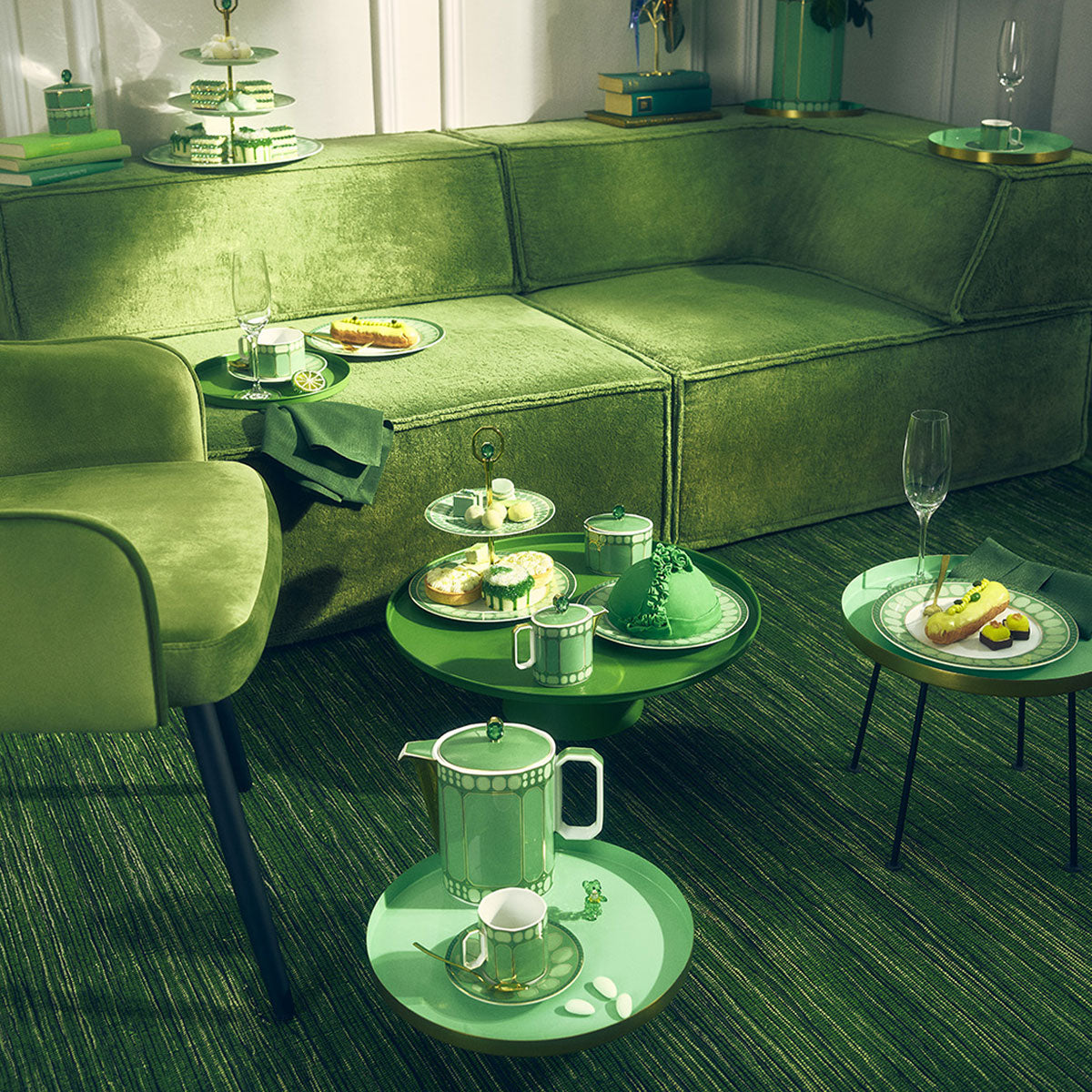 КУТИЯ 3 ЧАСТИ ROSENTHAL SWAROVSKI SIGNUM FERN ЗЕЛЕН