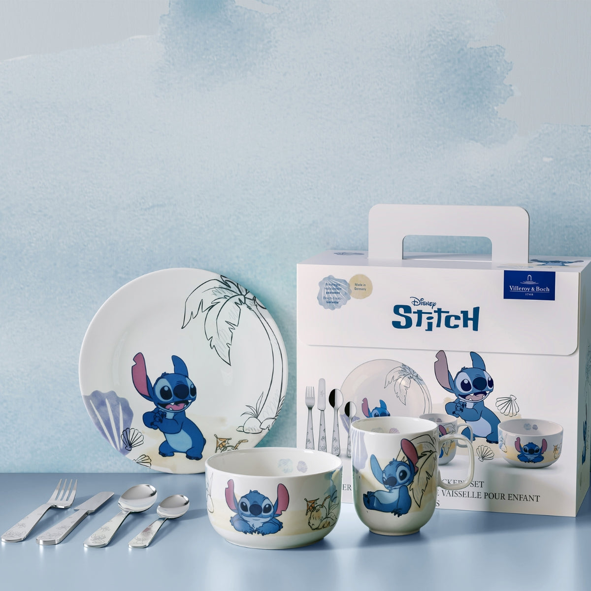 ДЕТСКИ КОМПЛЕКТ ЗА ХРАНЕНЕ VILLEROY&BOCH DISNEY STITCH - 7 ЧАСТИ