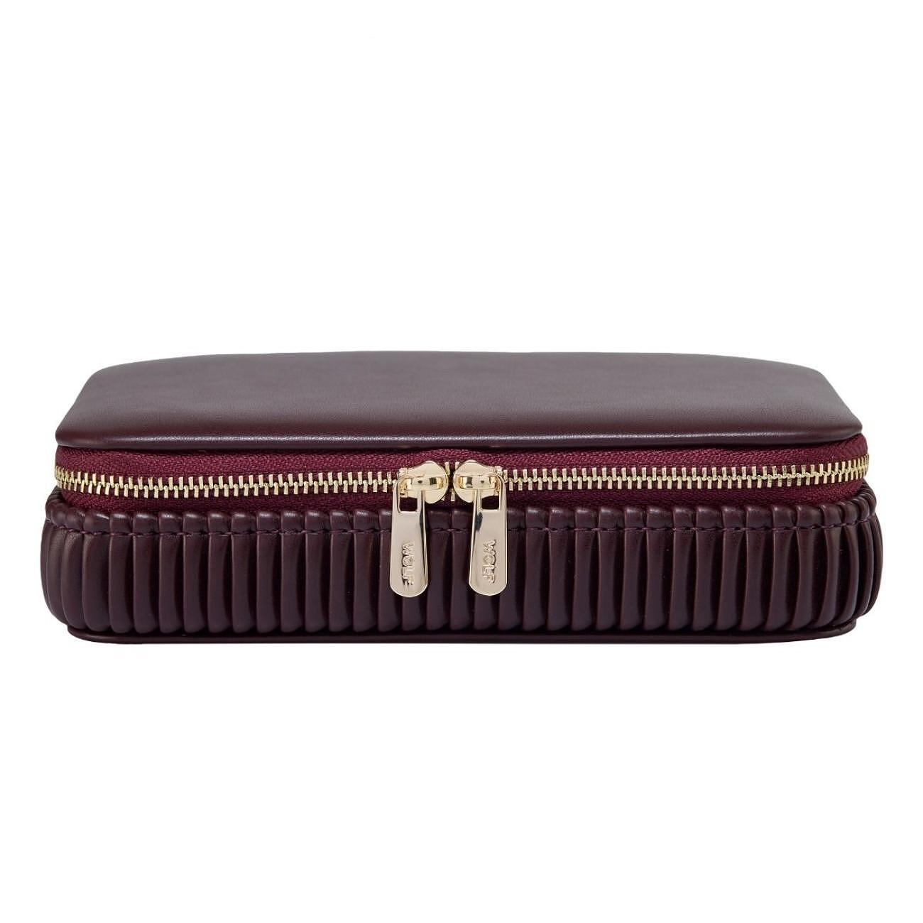 ЧАНТА ЗА БИЖУТА WOLF BELLA ZIP CASE BORDEAUX