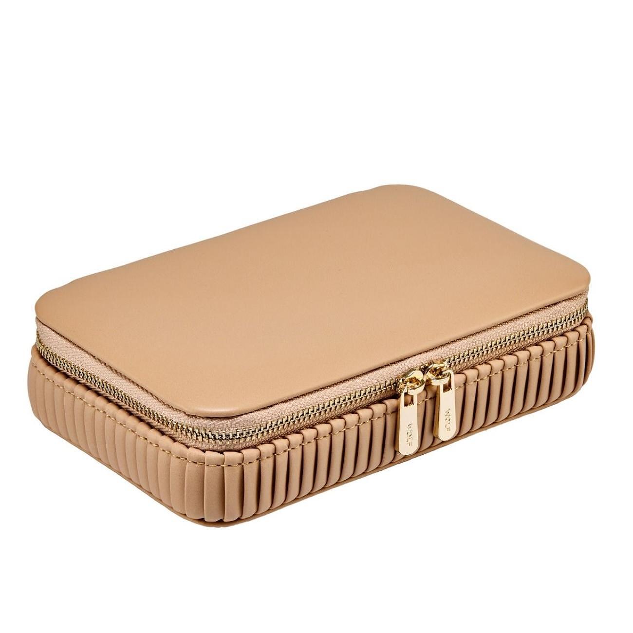 ЧАНТА ЗА БИЖУТА WOLF BELLA ZIP CASE MOCHA