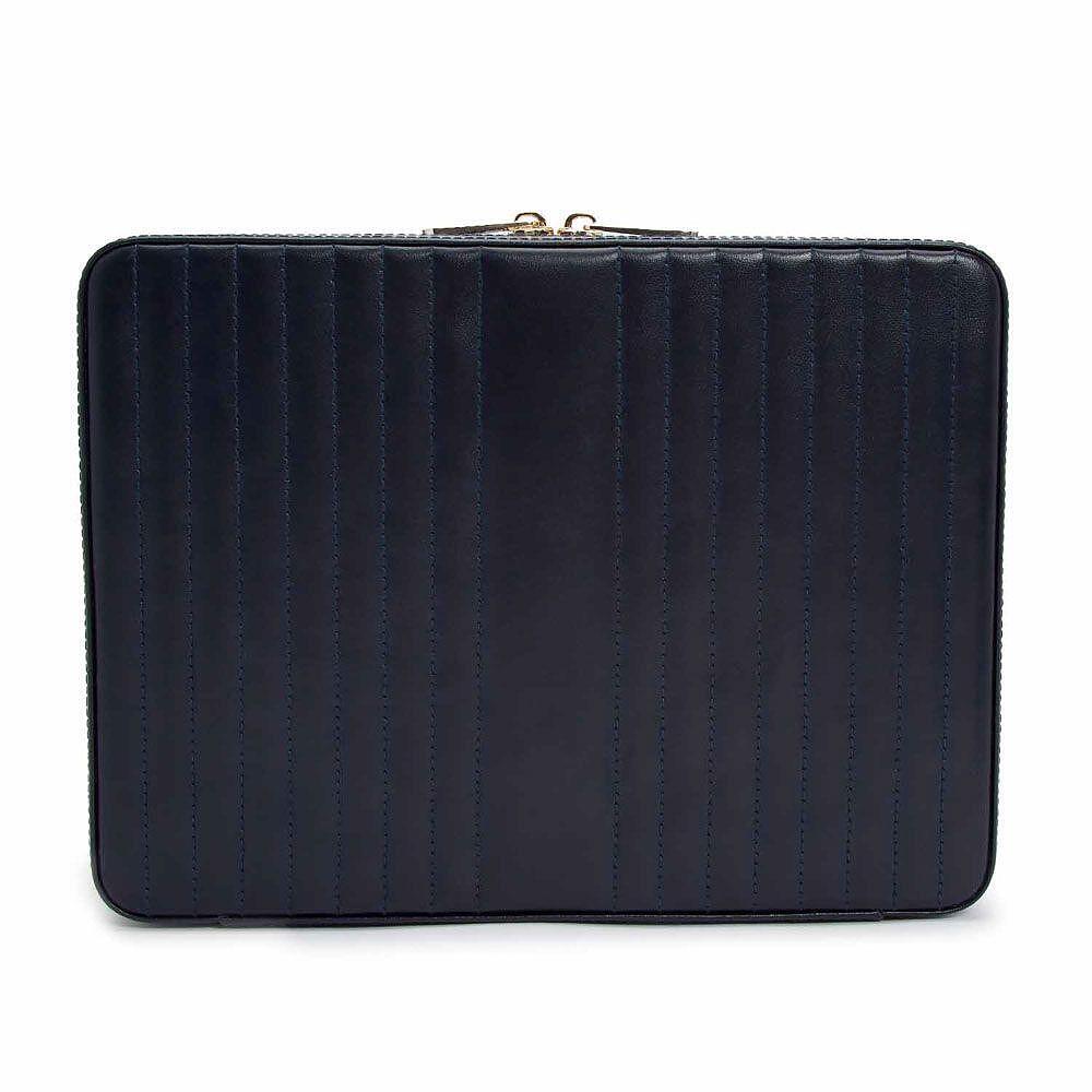 ЛУКСОЗНА ЧАНТА ЗА БИЖУТА WOLF MARIA LARGE ZIP CASE NAVY