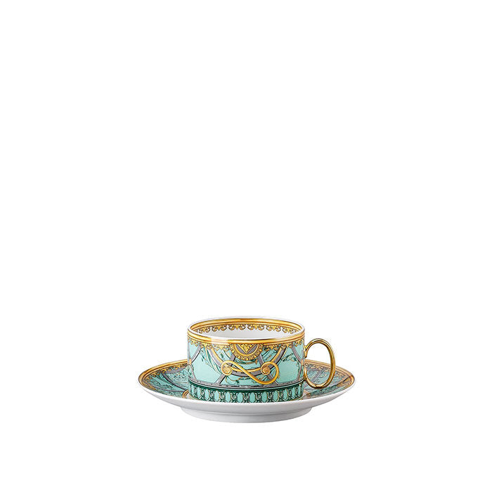 чаша и чинийка за чай Versace Scala Palazzo Verde Cup & saucer