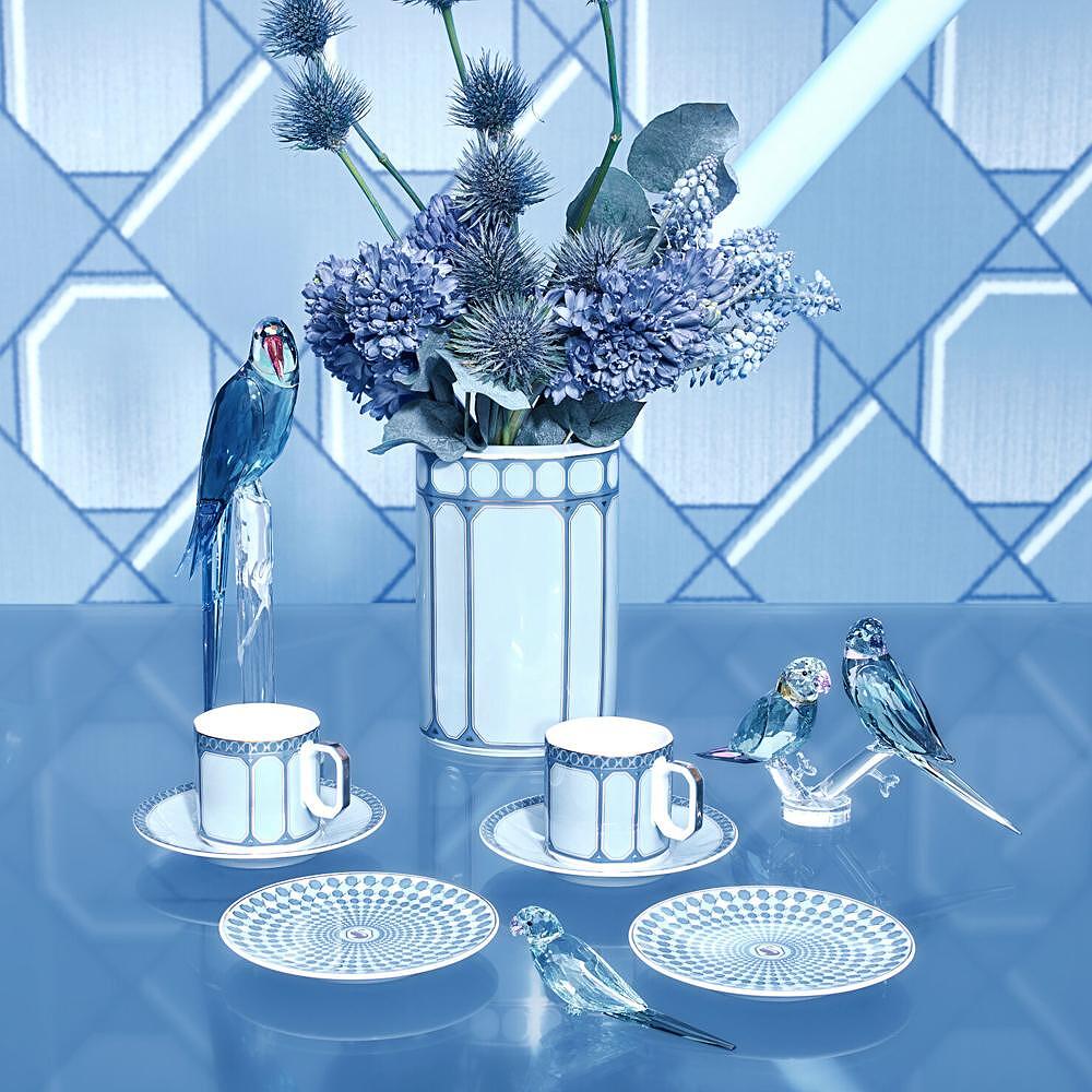 ЧАША И ЧИНИЙКА ЗА ЧАЙ SIGNUM ROSENTHAL SWAROVSKI СИН