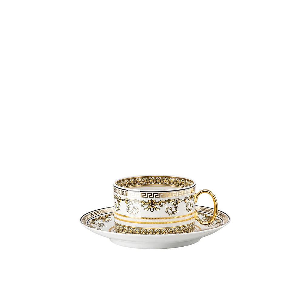 ЧАША И ЧИНИЙКА ЗА ЧАЙ/КАФЕ VERSACE VIRTUS GALA WHITE