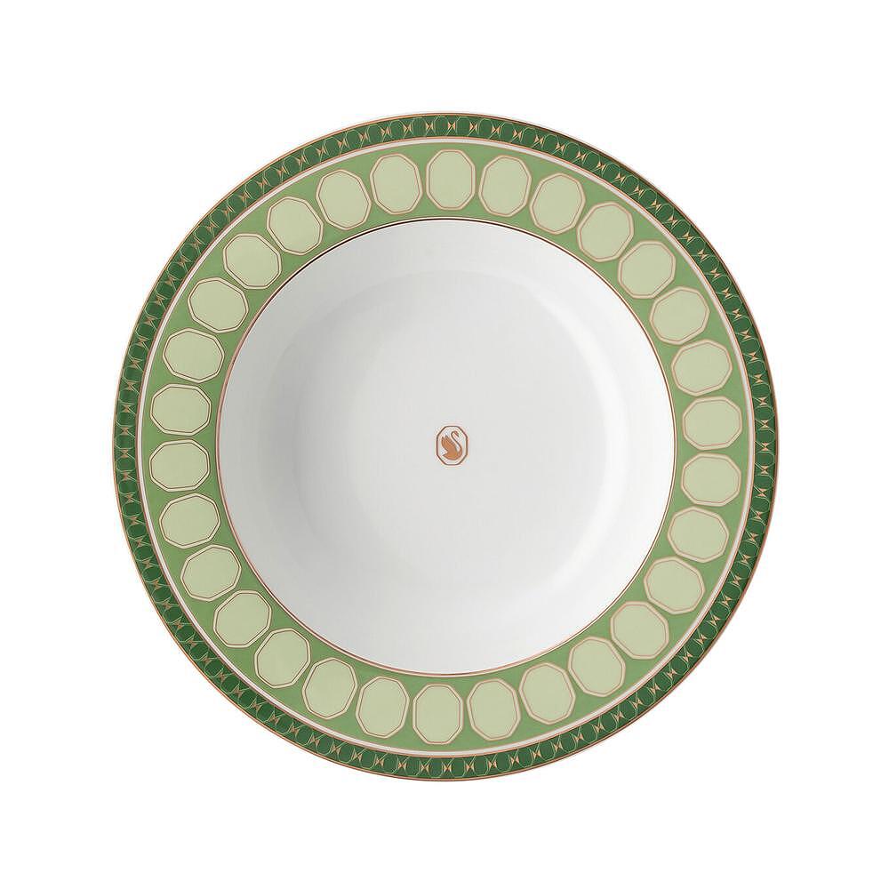 ДЪЛБОКА ЧИНИЯ 24СМ SIGNUM ROSENTHAL SWAROVSKI ЗЕЛЕН
