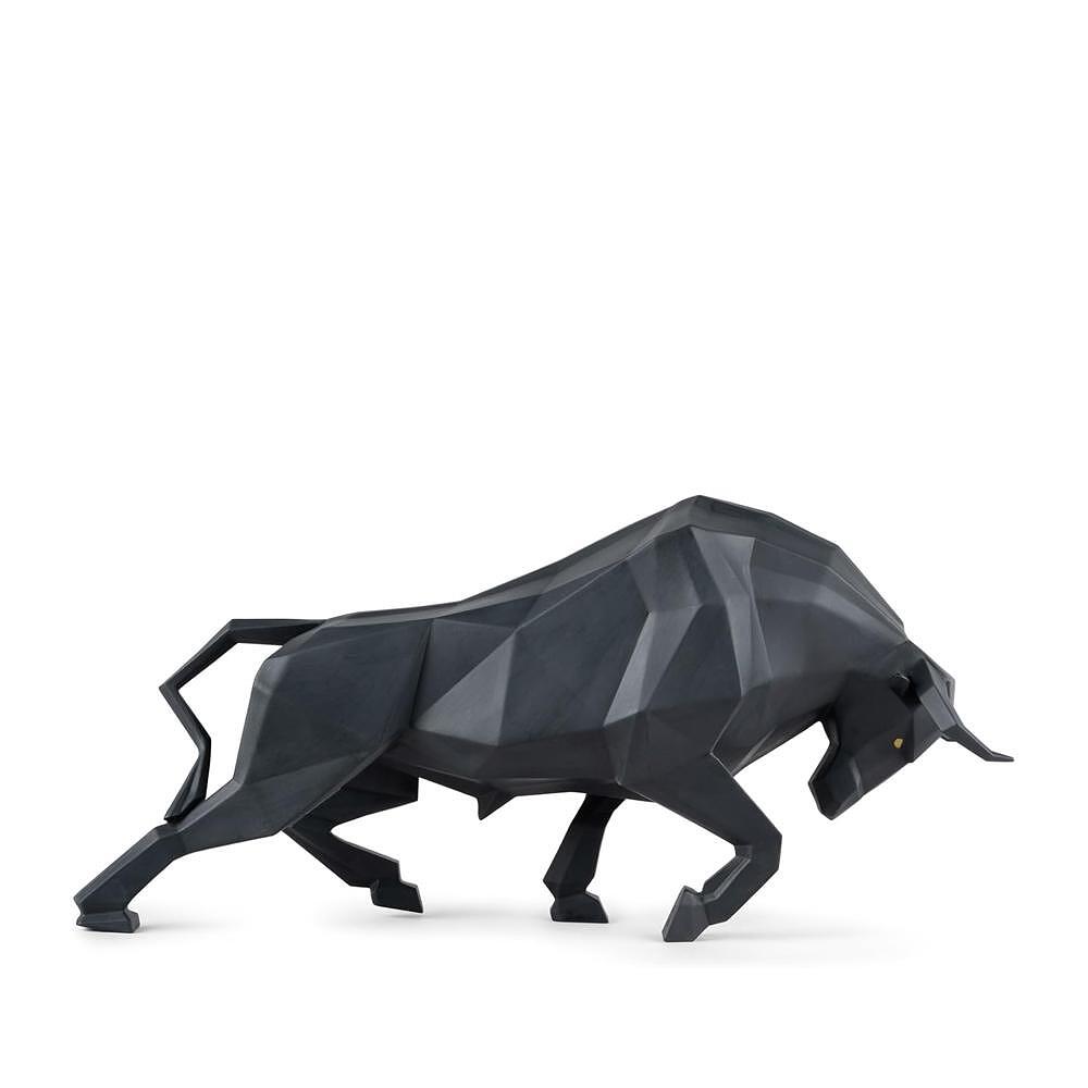 ДЕКОРАТИВНА ФИГУРА LLADRO BULL BLACK MAT 24Х50СМ