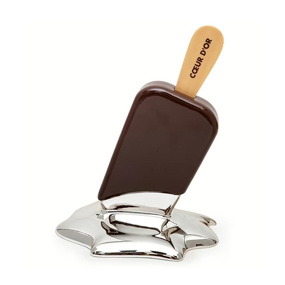 ДЕКОРАТИВНА ФИГУРА SEQUENZE MINI COEUR D`OR CHOCO/SILVER 13СМ