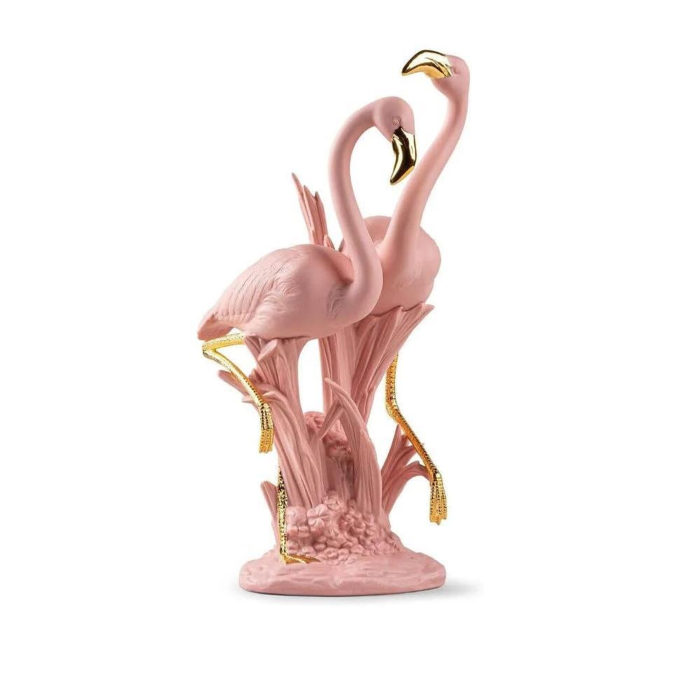 ДЕКОРАТИВНА ФИГУРА LLADRO THE FLAMINGOS PINK 33Х15СМ