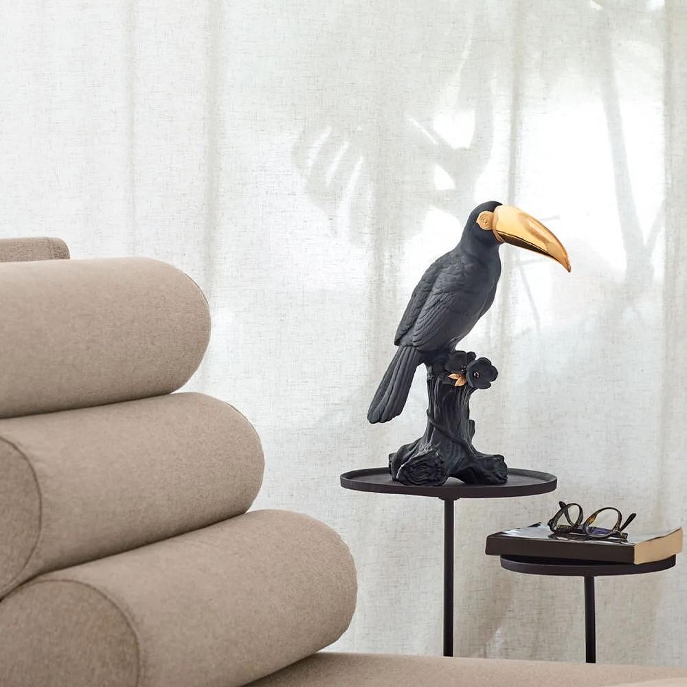 ДЕКОРАТИВНА ФИГУРА LLADRO TOUCAN BLACK/GOLD 38Х19СМ