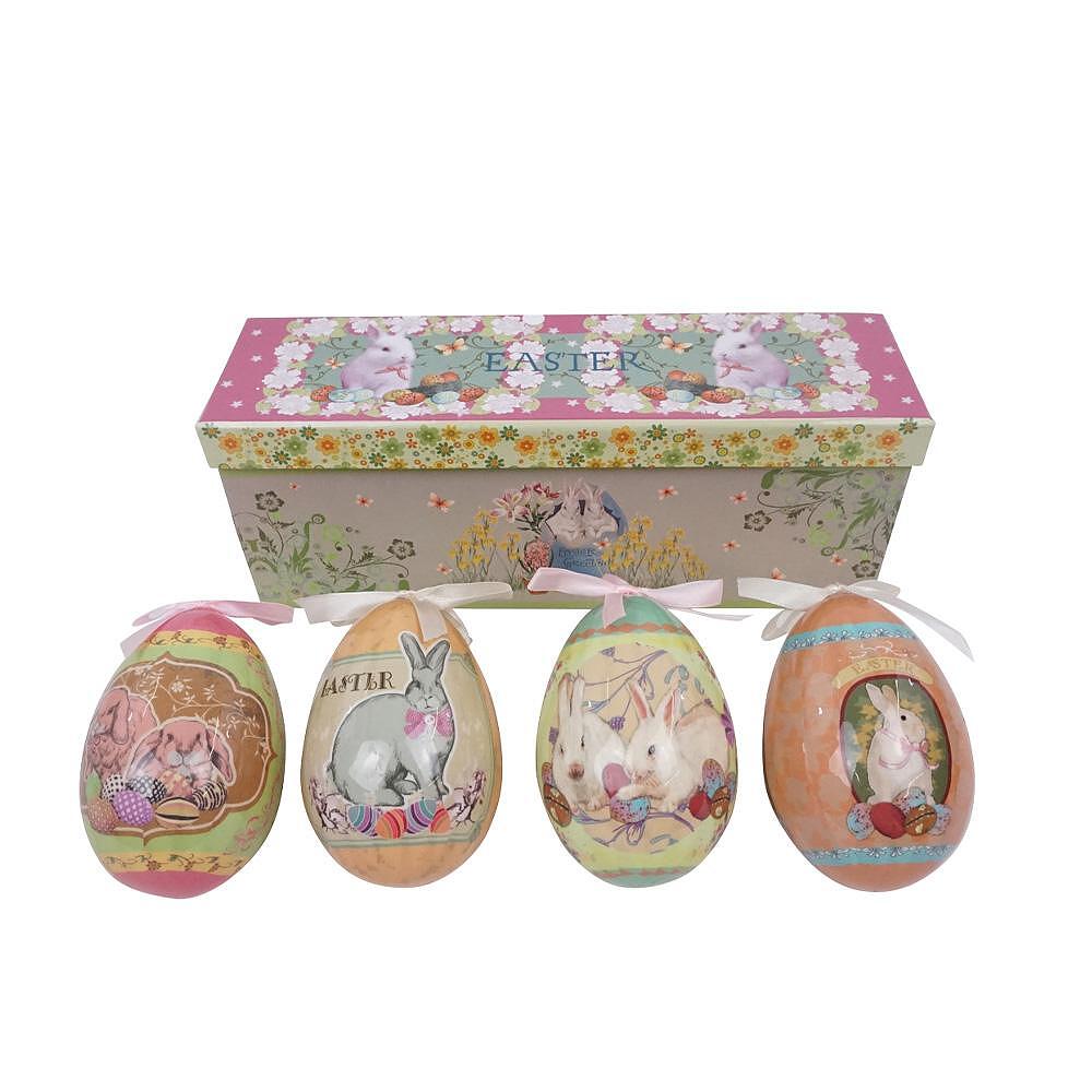 ДЕКОРАТИВНИ ЯЙЦА В КУТИЯ 4БР HAPPY EASTERN