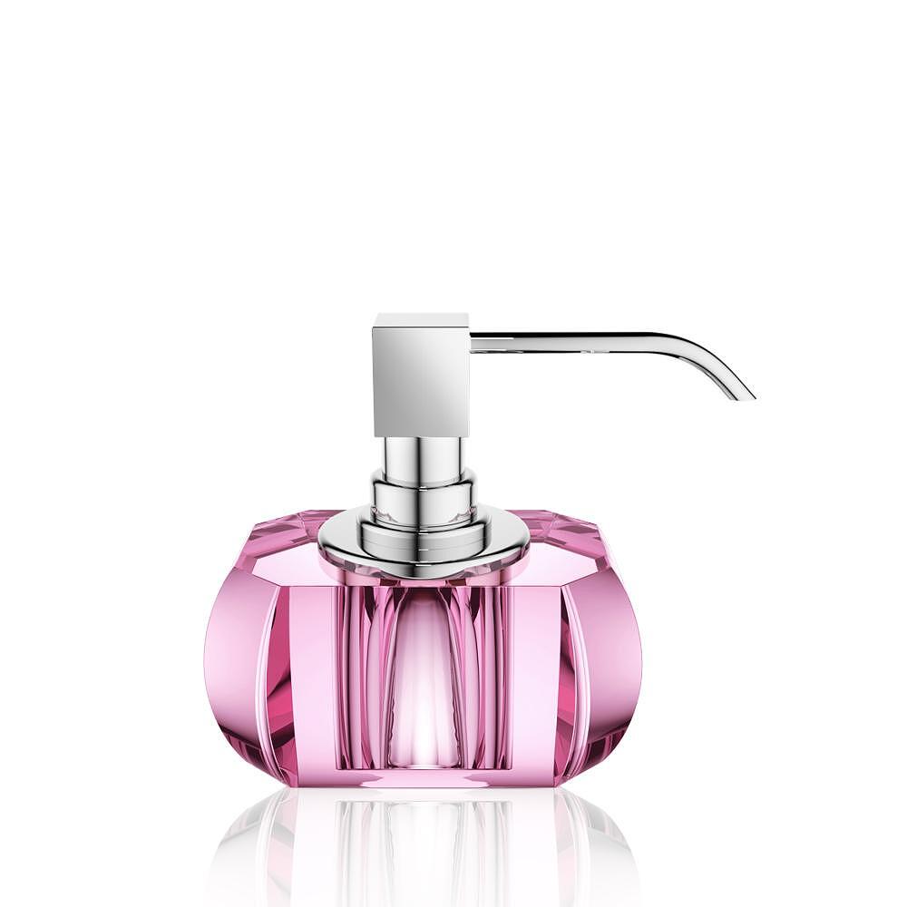 ДИСПЕНСЪР ЗА САПУН DECOR WALTHER KRISTAL РОЗО SOAP DISPENSER PINK