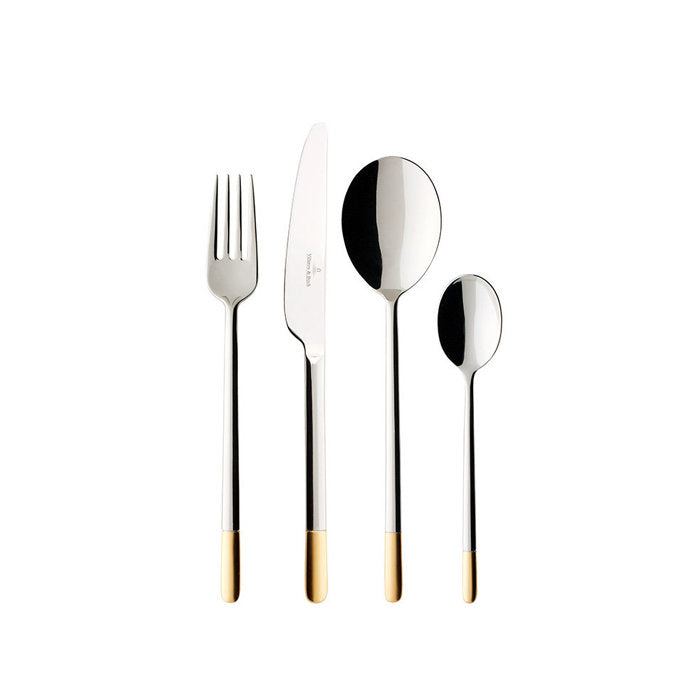 комплекст прибори за хранене 70 части Villeroy & Boch, Ella partially gold