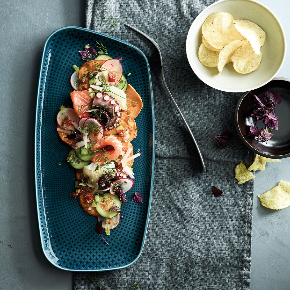 ЧАША И ЧИНИЙКА ЧАЙ JUNTO OCEAN BLUE - ROSENTHAL