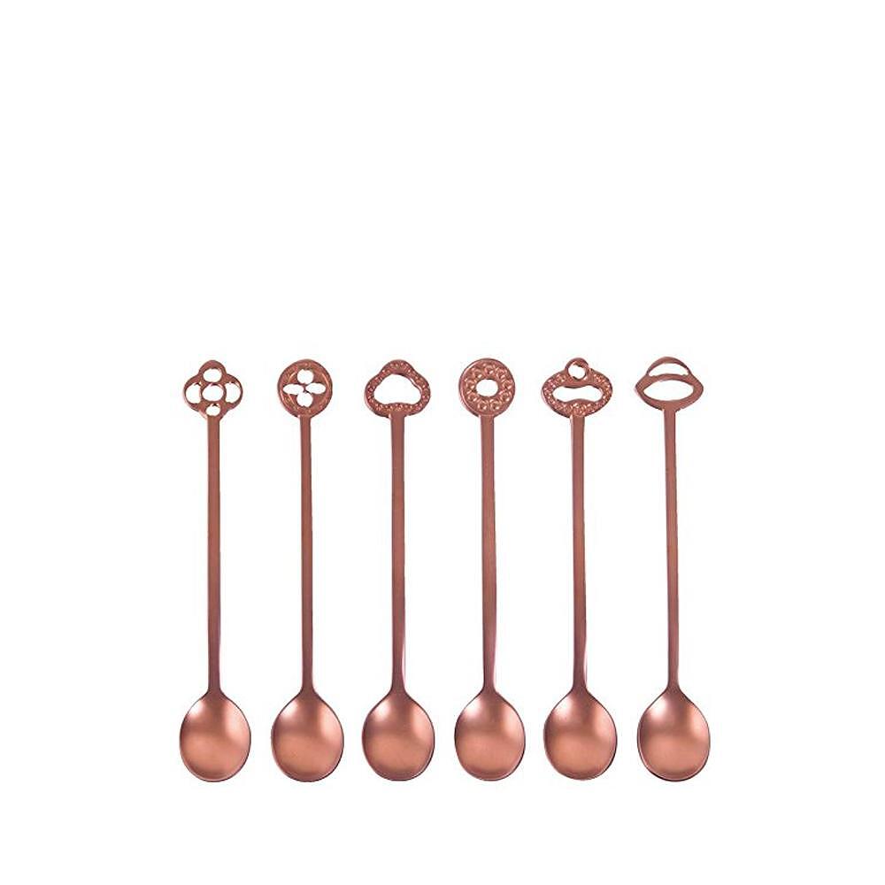 КОМПЛЕКТ 6 БР. ПАРТИ ЛЪЖИ SAMBONET ORIENT LIVI ANTIQ PVD COOPE