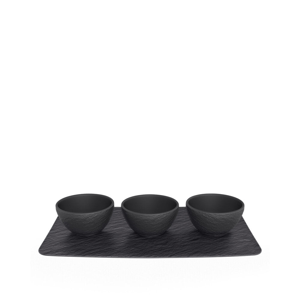 КОМПЛЕКТ ДИПЧЕТА И ОСНОВА 4Ч VILLEROY & BOCH MANUFACTURE ROCK BLACK