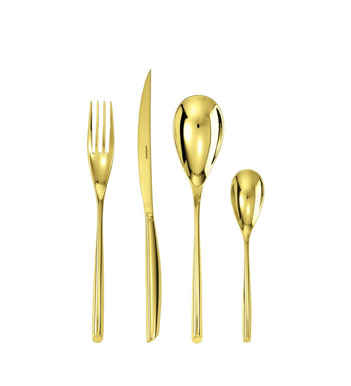Комплект прибори за хранене Sambonet Bamboo gold